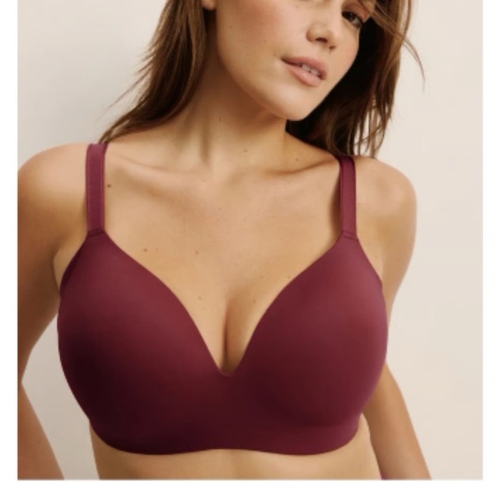 Knix Size 40C WingWoman Contour Bra - Dark Cherry